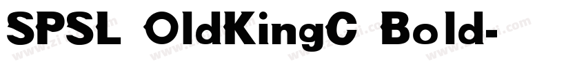 SPSL OldKingC Bold字体转换